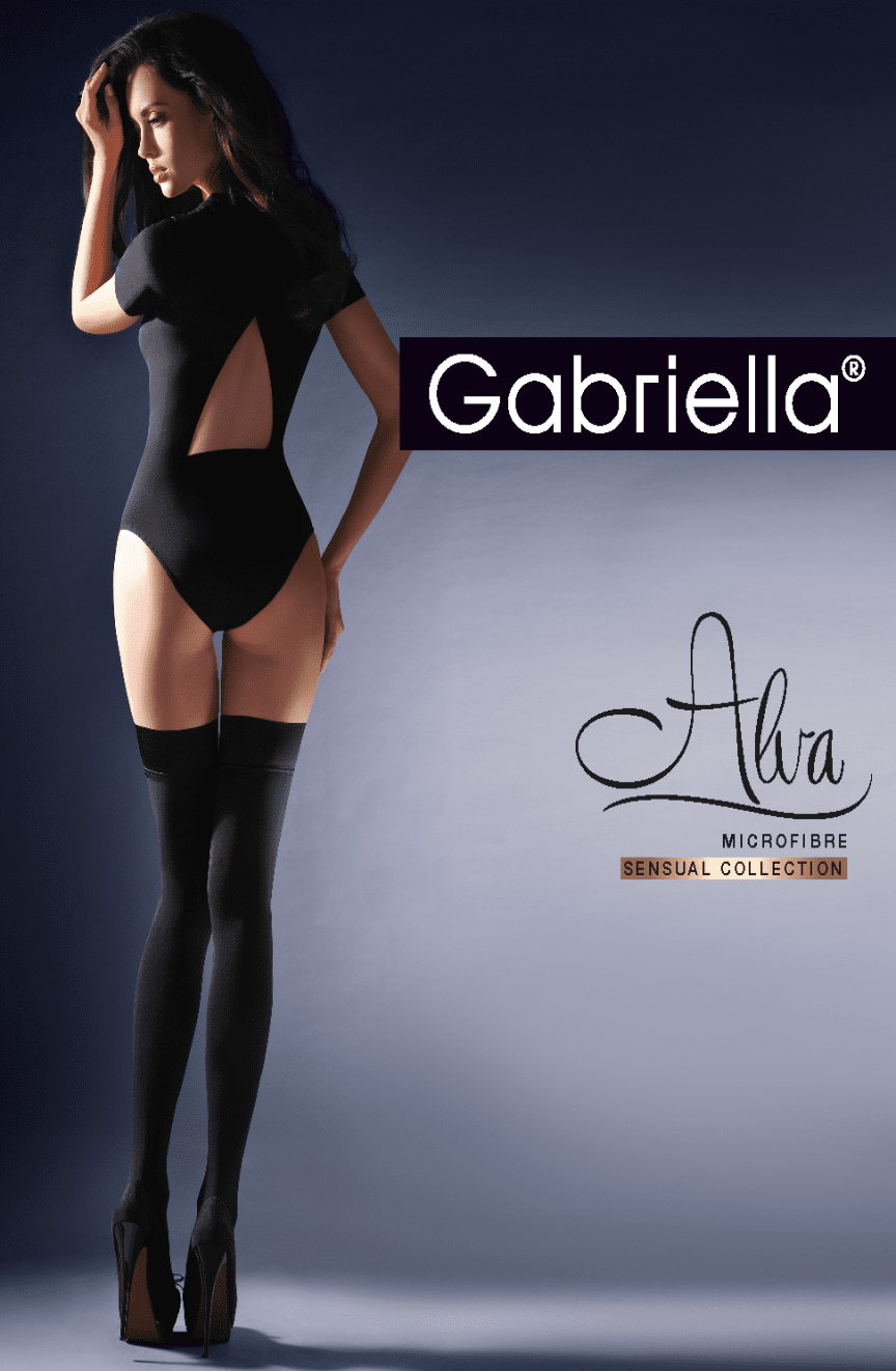 gabriella gabriella hold ups 1/2 (XS/S) / Black Calze Alva Hold Ups Black