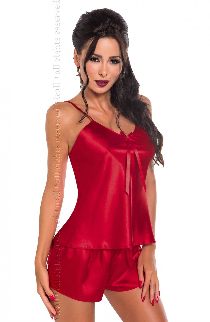 Irall Aria Burgundy Satin Camisole Set