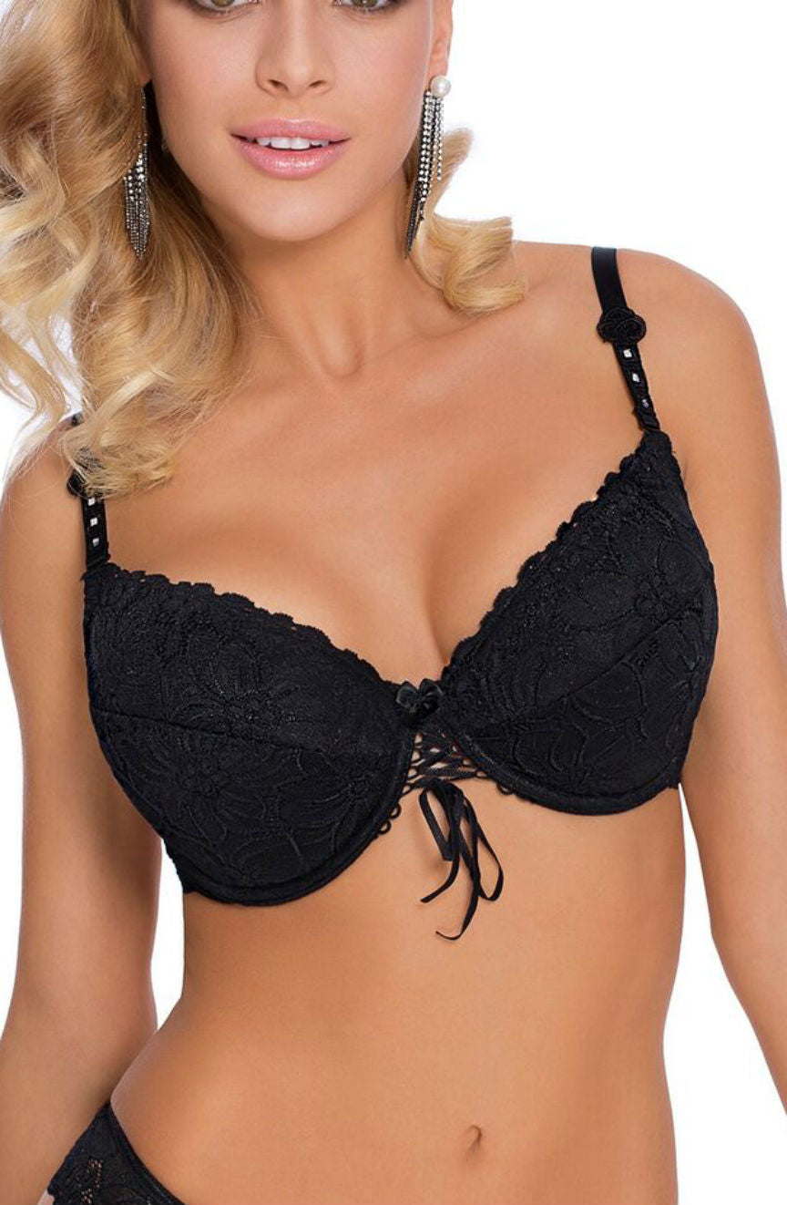Roza Damaris Black Push Up Bra