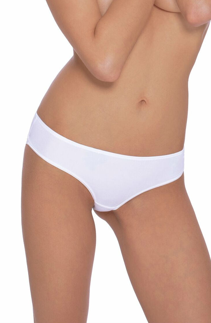 Roza Lingerie Ali White Floral Lace Brief Front