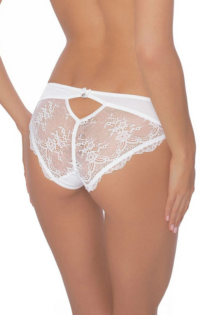 Roza Lingerie Ali White Floral Lace Brief