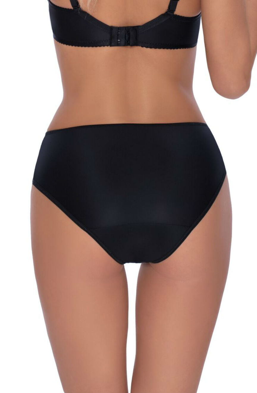 Roza Lingerie Ambre Black Lace Boxer Brief Back