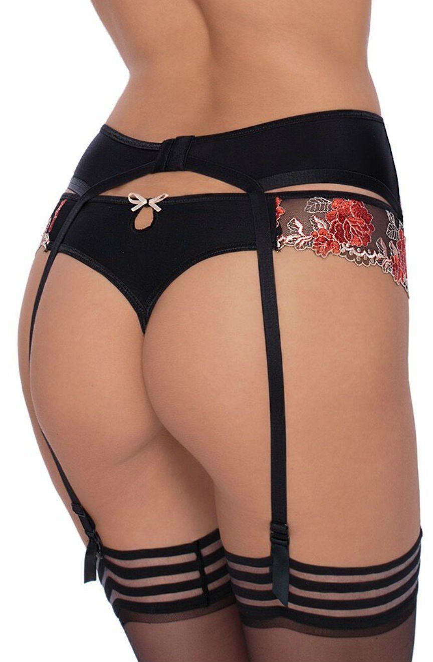 Roza Suspender Belt Roza Natali Susp Belt Black