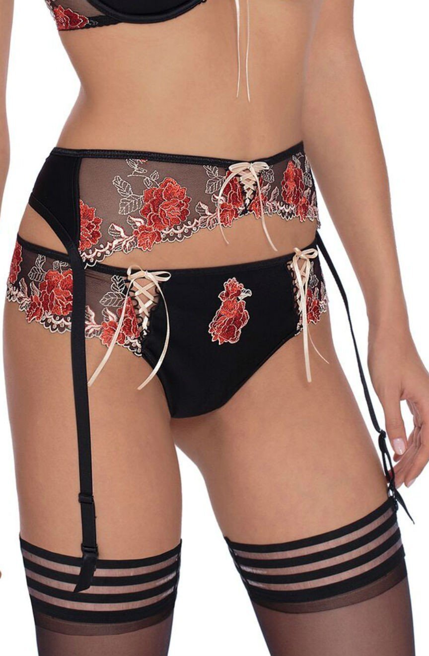 Roza Suspender Belt UK 8-10 / Black Roza Natali Susp Belt Black