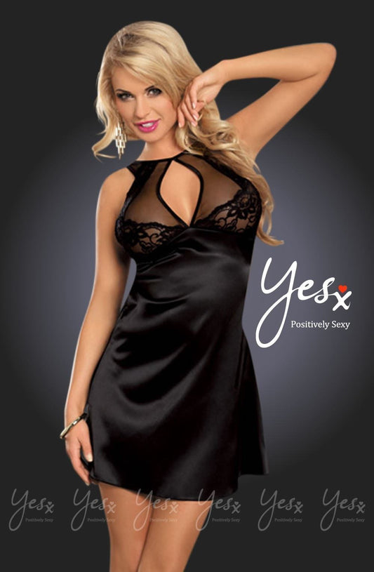 Yesx YX684 Dress Black - Divas Closet